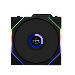 Lian Li UNI FAN TL-LCD Wireless Reverse 140 tuuletin, musta