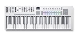 Novation Launchkey 49 Mk4 MIDI-ohjain, valkoinen