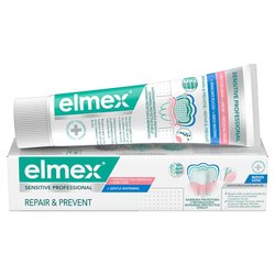 elmex Sensitive Professional Repair & Prevent + Gum + Gentle Whitening hammastahna 75ml