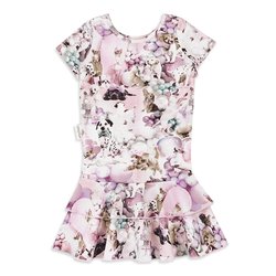 Outlet Print Frilla T-Shirt Dress