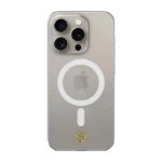 Phonecases3D iPhone 16 Pro Aalesunds FK Clear case (MagSafe) -suojakuori, valkoinen