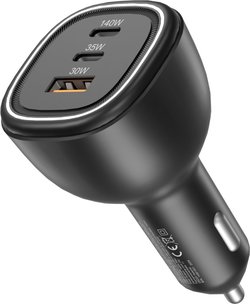 FoneKit Travel 165W, 2 x USB-C + USB-A -autolaturi