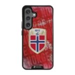Phonecases3D Samsung Galaxy S25 Norges Fotballforbund -3D suojakuori, musta