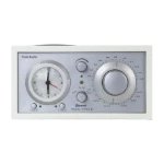 Tivoli Audio Model Three BT -kelloradio, valkoinen/hopea