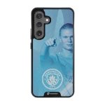 Phonecases3D Samsung Galaxy S25+ Man City Haaland -3D suojakuori, musta