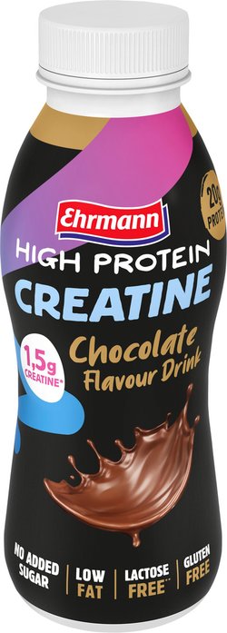 Ehrmann High Protein proteiinijuoma suklaa kreatiinilla 330ml laktoositon