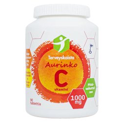 Terveyskaista Aurinko C 1000 mg 90 tabl (pitkävaikutteinen)