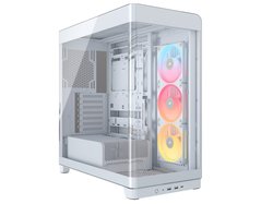 Corsair Frame 4500X LX-R RGB Mid-Tower-kotelo panoraamaikkunalla, valkoinen