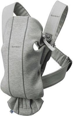 BabyBjörn Mini 3D Jersey -kantoreppu, Light Grey