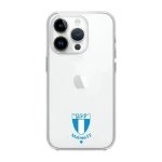 Phonecases3D iPhone 14 Pro Malmö FF Clear case -suojakuori, valkoinen