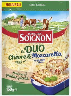 Soignon DUO vuohenjuustomozzarellaraaste 150g