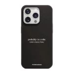 Phonecases3D iPhone 16 Pro Marit Bakkli kompostoituva suojakuori, musta