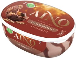 Aino Suklaakaramelli vegaaninen kaurajäätelö 508g/850ml