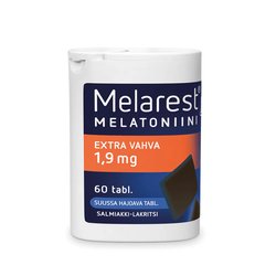 Melarest Melatoniini Extra Vahva 1,9 mg, Salmiakki