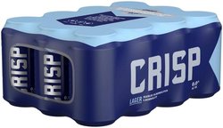 12-pack Crisp Lager alkoholiton olut 0 % tölkki 0,33 L