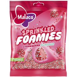 Sprinkled Foamies Malaco 110 g Strawberry