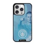 Phonecases3D iPhone 16 Pro Man City Haaland -3D suojakuori, musta