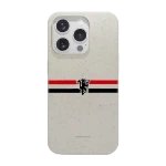 Phonecases3D iPhone 15 Pro Manchester United FC kompostoituva suojakuori, valkoinen