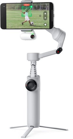 Insta360 Flow 2 AI Tracker Bundle gimbaali älypuhelimelle, harmaa