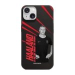 Phonecases3D iPhone 14 Norges Fotballforbund Haaland kompostoituva suojakuori, musta