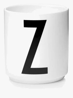 Design Letters Muki Posliini Z, Valkoinen