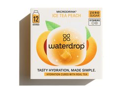Waterdrop Ice Tea Peach porekuutio, 12 x 24 g