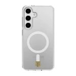 Phonecases3D Samsung Galaxy S25 Aalesunds FK Clear case (MagSafe) -suojakuori, valkoinen