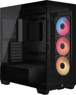Corsair 3500X RS-R ARGB ATX-kotelo panoraamaikkunalla, musta