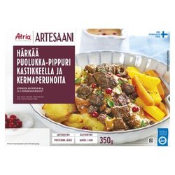 ATRIA ARTESAANI HÄRKÄÄ PUOLUKKA-PIPPURIKASTIKKEELLA JA KER