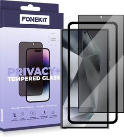 FoneKit Privacy+ Full Cover -panssarilasi, Galaxy A55, musta