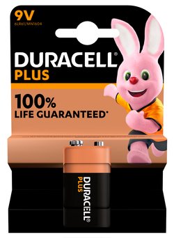 Duracell Plus 9V alkaliparisto 1kpl