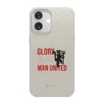 Phonecases3D iPhone 16 Manchester United FC kompostoituva suojakuori, valkoinen