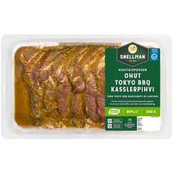 SNELLMAN MAATIAISPOSSUN OHUT KASSLERPIHVI TOKYO BBQ 5KPL 500 G