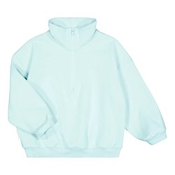Outlet Cotton Wide Zipper Sweatshirt
