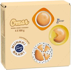 Fazer Omar -munkki 4kpl 400g, kypsäpakaste