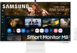 Samsung Smart Monitor M8 (M80F) 32" 4K-näyttö, valkoinen