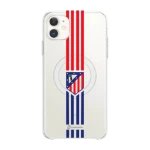Phonecases3D iPhone 11 Atlético de Madrid Clear case (MagSafe) -suojakuori, valkoinen