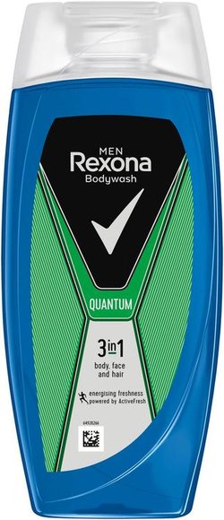 Rexona Men Quantum Suihkusaippua  3in1-koostmus   225 ml