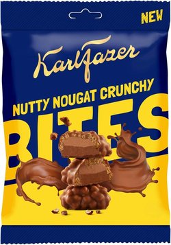 Karl Fazer Nutty Nougat Crunchy Bites pussi 94g