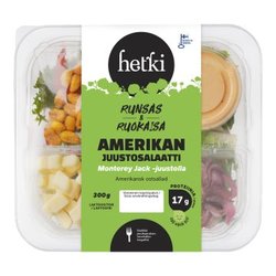 FRESH HETKI RUOKAISA AMERIKAN JUUSTOSALAATTI 300 G