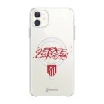 Phonecases3D iPhone 11 Atlético de Madrid Clear case (MagSafe) -suojakuori, valkoinen