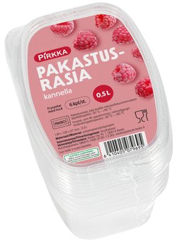 Pirkka pakastusrasia + kansi 0,5l 6kpl